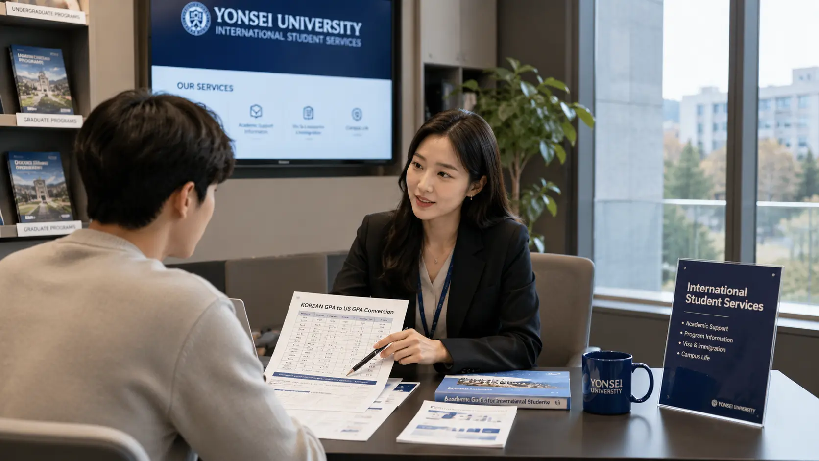Korean GPA counseling session for international students and admissions